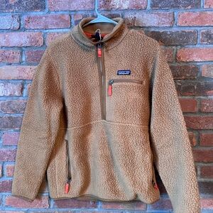 Patagonia Women’s Brown Sherpa Half-Zip Fleece Jacket